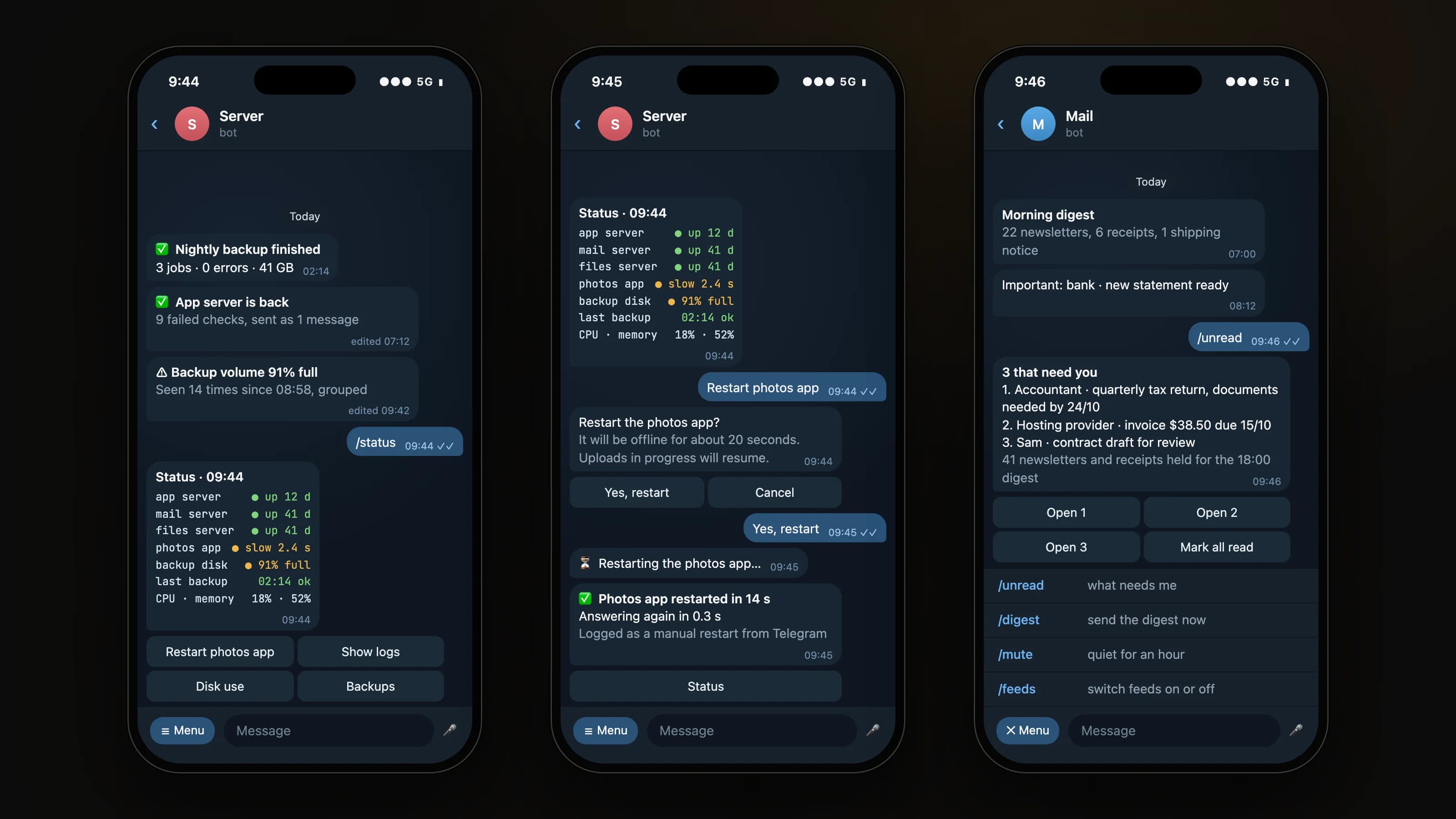One place for every alert: product screen 3 of 5