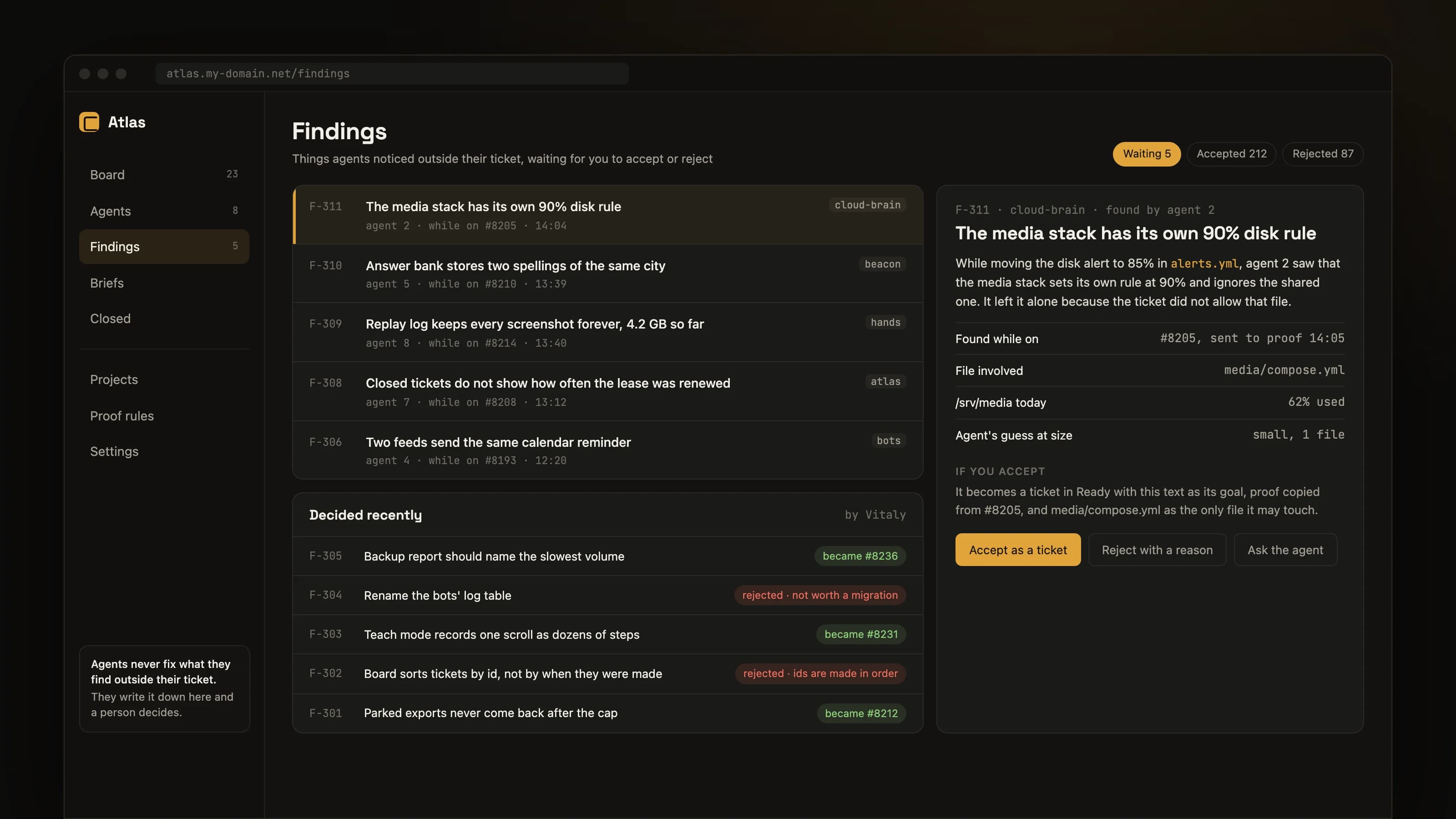 Brief: product screen 5 of 5