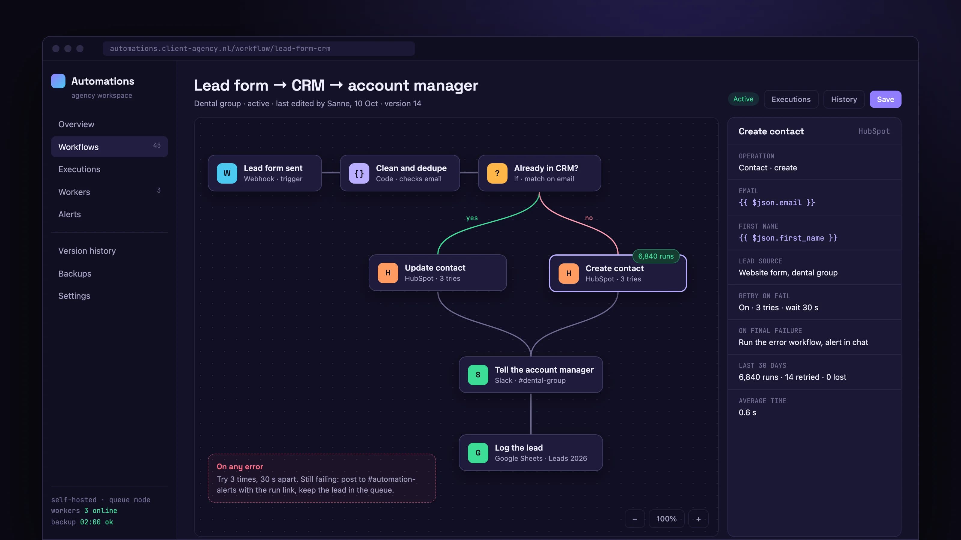 Automations off the per task bill: product screen 2 of 5
